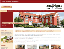 Tablet Screenshot of hotel-ara.de